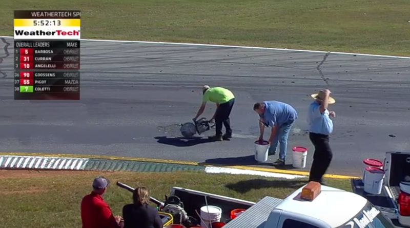 Illustration for article titled Road Atlanta Is Falling Apart In The Middle Of Petit Le Mans